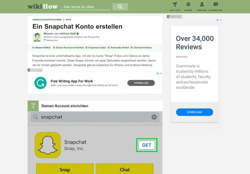 
                            1. Ein Snapchat Konto erstellen – wikiHow