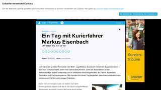 
                            13. Ein Tag mit Kurierfahrer Markus Eisenbach, | urbanite.net