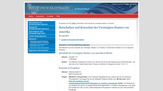 
                            8. Ein US-Visum beantragen | Botschaften und Konsulate der ...