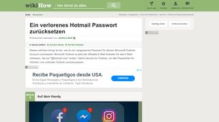 
                            7. Ein verlorenes Hotmail Passwort zurücksetzen – wikiHow