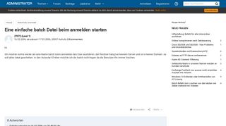 
                            1. Eine einfache batch Datei beim anmelden starten - Administrator