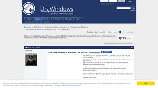 
                            7. Eine GMX Adresse in Windows Live Mail 2012 hinzufügen - Dr. Windows