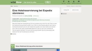 
                            11. Eine Hotelreservierung bei Expedia stornieren – wikiHow