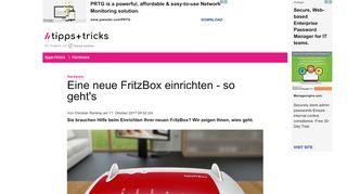 
                            5. Eine neue FritzBox einrichten - so geht's - Heise