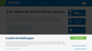 
                            2. Eine Webseite mit WordPress starten - Mittwald