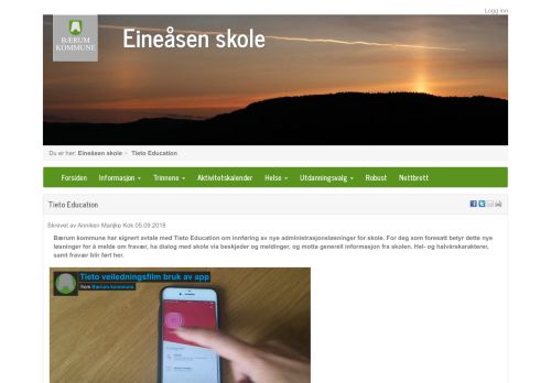 
                            3. Eineåsen skole : Tieto Education