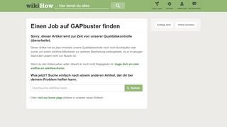 
                            10. Einen Job auf GAPbuster finden – wikiHow