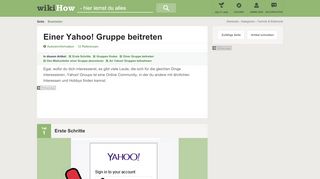 
                            7. Einer Yahoo! Gruppe beitreten – wikiHow