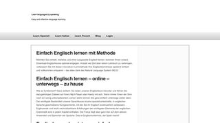 
                            9. Einfach Englisch lernen mit Methode — Learn languages by speaking