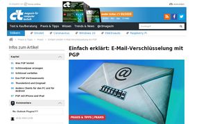 
                            2. Einfach erklärt: E-Mail-Verschlüsselung mit PGP | c't Magazin - Heise
