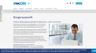 
                            2. Einfache Melderegisterauskunft Online Bürgerservice OK.eGOV AKDB