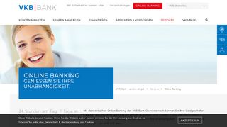 
                            3. Einfaches Online-Banking | Oberösterreich - VKB-Bank