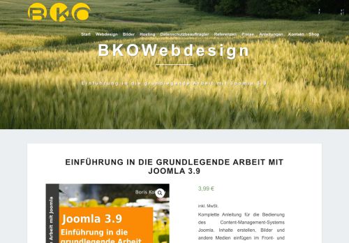 
                            10. Einführung in die grundlegende Arbeit mit Joomla 3.8 - BKOWebdesign