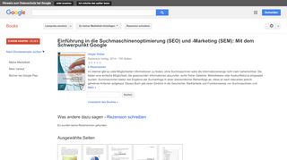
                            10. Einführung in die Suchmaschinenoptimierung (SEO) und -Marketing ...