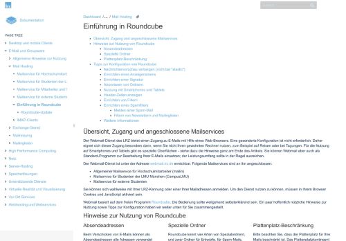 
                            2. Einführung in Roundcube - LRZ Dokumentationsplattform - LRZ ...