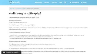 
                            3. einführung in sqlite+php! | lima-city