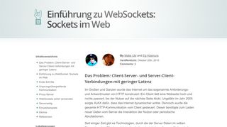 
                            10. Einführung zu WebSocket: Sockets im Web - HTML5 Rocks