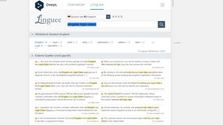 
                            2. Eingabe Login-Daten - Englisch-Übersetzung – Linguee Wörterbuch