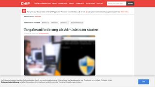 
                            1. Eingabeaufforderung als Administrator starten - CHIP