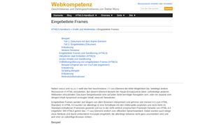 
                            3. Eingebettete Frames - Webkompetenz