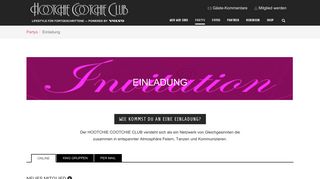 
                            6. Einladung: Hootchie Cootchie Club
