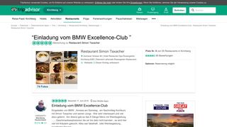 
                            10. Einladung vom BMW Excellence-Club - Restaurant Simon Taxacher ...