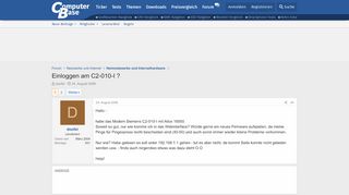 
                            2. Einloggen am C2-010-I ? | ComputerBase Forum