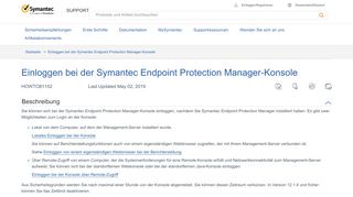 
                            4. Einloggen bei der Symantec Endpoint Protection Manager-Konsole