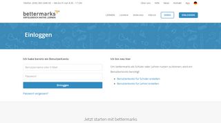 
                            1. Einloggen - bettermarks