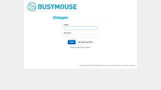 
                            2. Einloggen - BUSYMOUSE