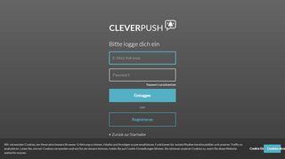 
                            5. Einloggen - CleverPush