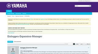 
                            1. Einloggen-Expansion-Manager - Yamaha Forum
