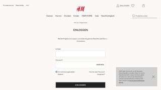 
                            5. Einloggen - H&M