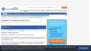 
                            1. ᐅ Einloggen in fremden Emailaccount - Internetrecht - JuraForum.de