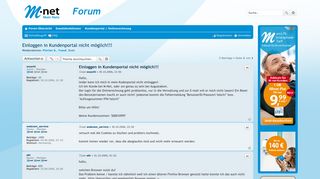 
                            3. Einloggen in Kundenportal nicht möglich!!! - Zum M-net Forum