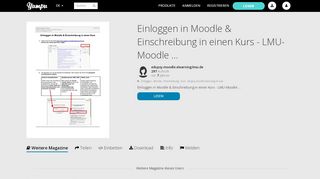 
                            6. Einloggen in Moodle & Einschreibung in einen Kurs - LMU-Moodle ...