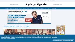 
                            3. Einloggen - Login - Augsburger Allgemeine