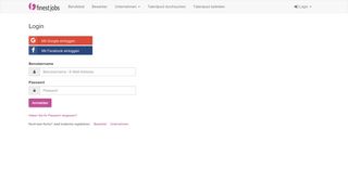 
                            3. Einloggen - Login - finest jobs