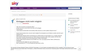 
                            10. Einloggen nicht mehr möglich | Sky & Friends - Sky Community