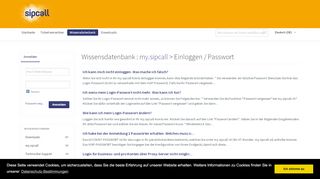 
                            3. Einloggen / Passwort - Ihr sipcall Team - Powered by Kayako Help ...