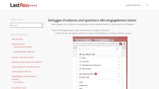 
                            12. Einloggen Probleme und Speichern Alle eingegebenen Daten ...