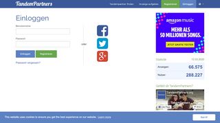 
                            3. Einloggen - TandemPartners