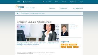 
                            4. Einloggen und alle Artikel sehen! - VDMA