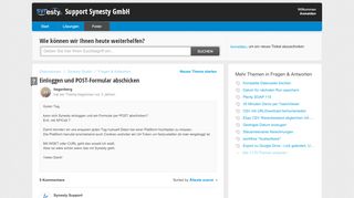 
                            13. Einloggen und POST-Formular abschicken : Support Synesty GmbH