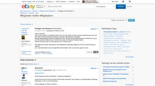 
                            2. Einloggen unter Windows 10 - eBay Community