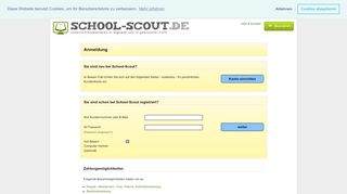 
                            1. Einloggen - Unterrichtsmaterial und Arbeitsblätter - School-Scout