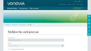 
                            1. Einloggen | Vonovia