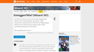 
                            9. EinloggenWie: Wizard 101 - Spieletipps
