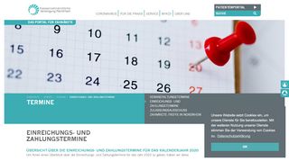 
                            12. Einreichungs- und Zahlungstermine – kzvnr.de