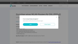 
                            2. Einrichten eines WLAN-Routers für DSL (PPPoE) | TP-Link Deutschland
